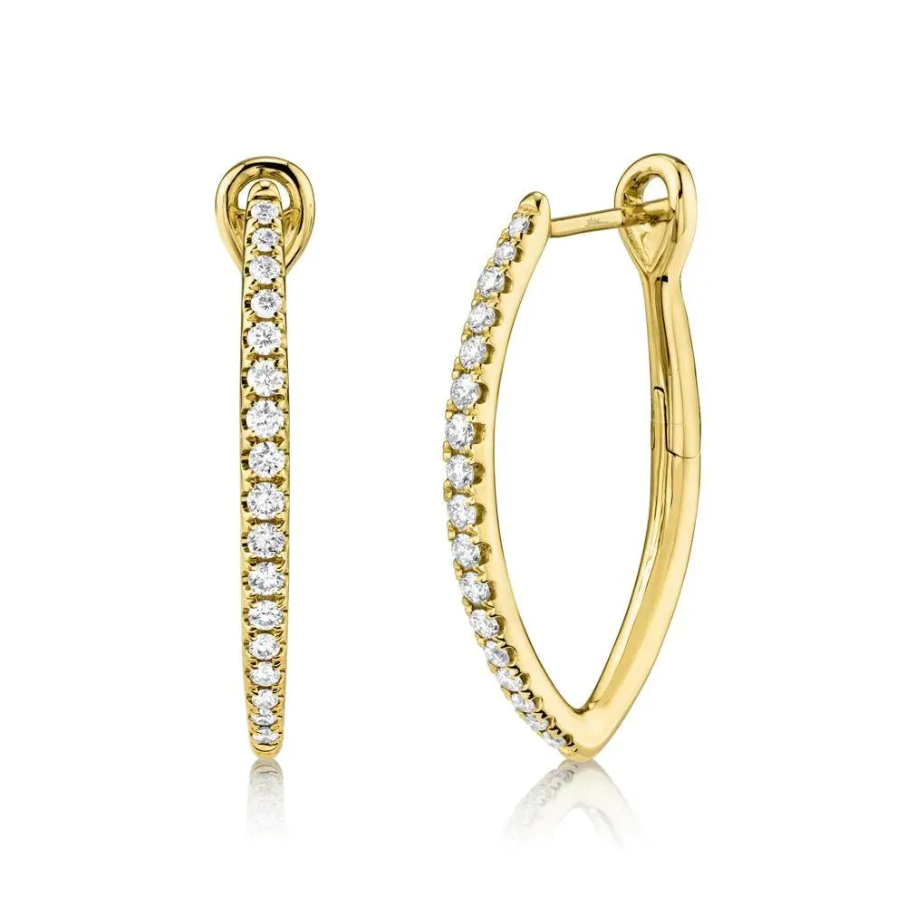 0.35ctw Diamond Hoop Earring