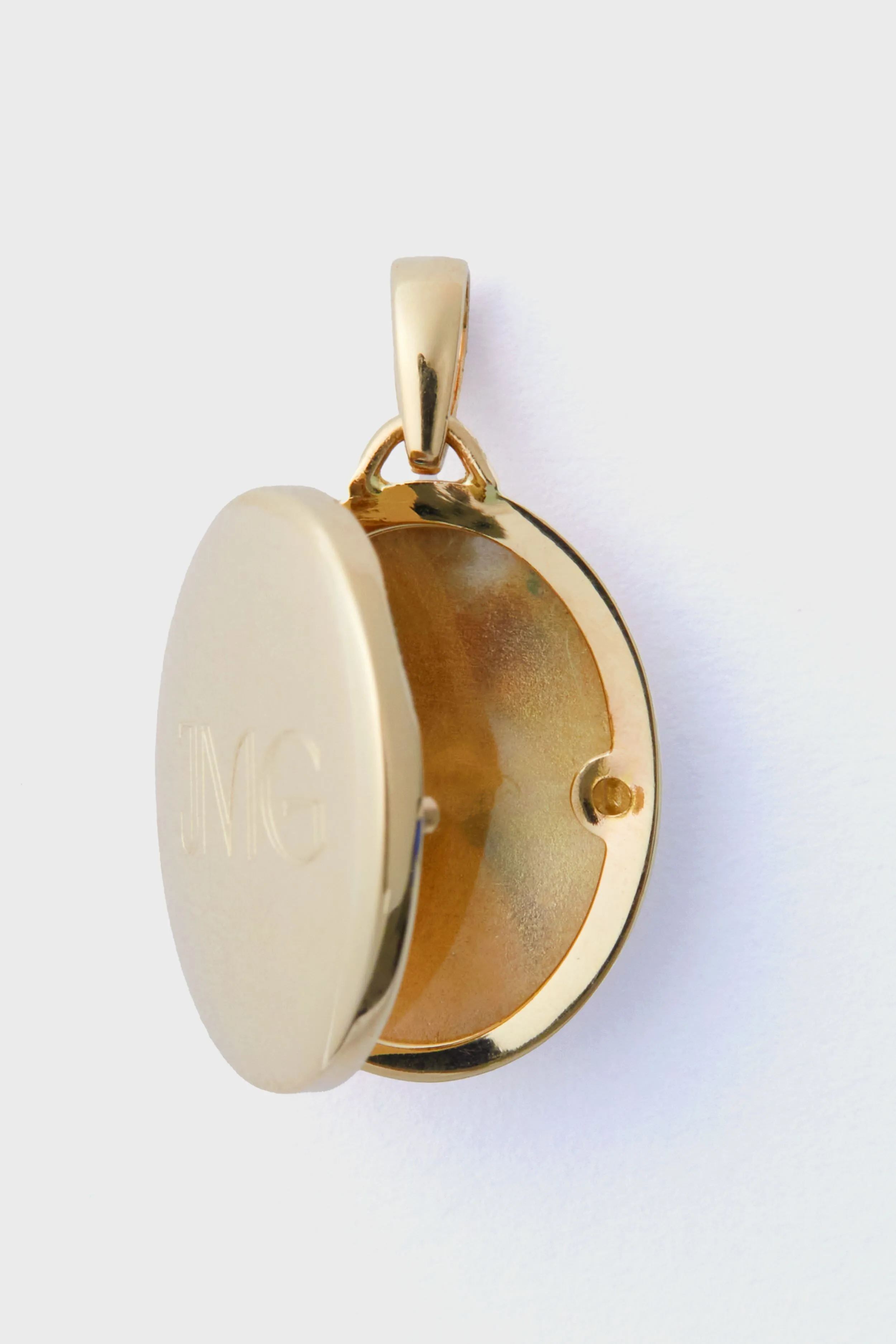 14k Gold Locket Charm