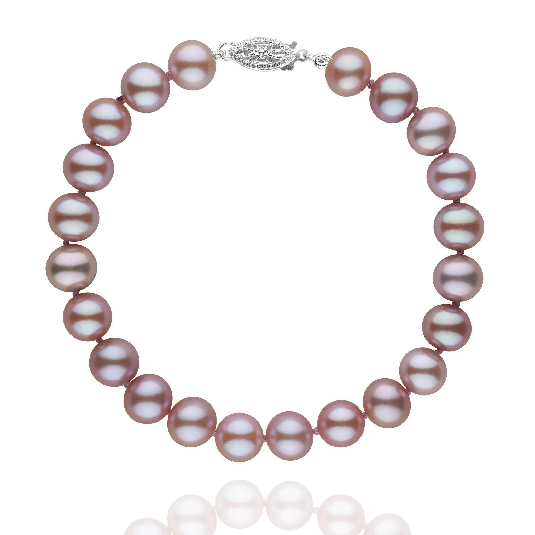 7.5-8.0 mm Lavender Freshwater AA  Pearl Bracelet