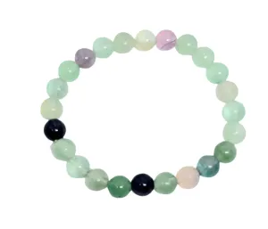 8MM Fluorite Crystal Bracelet