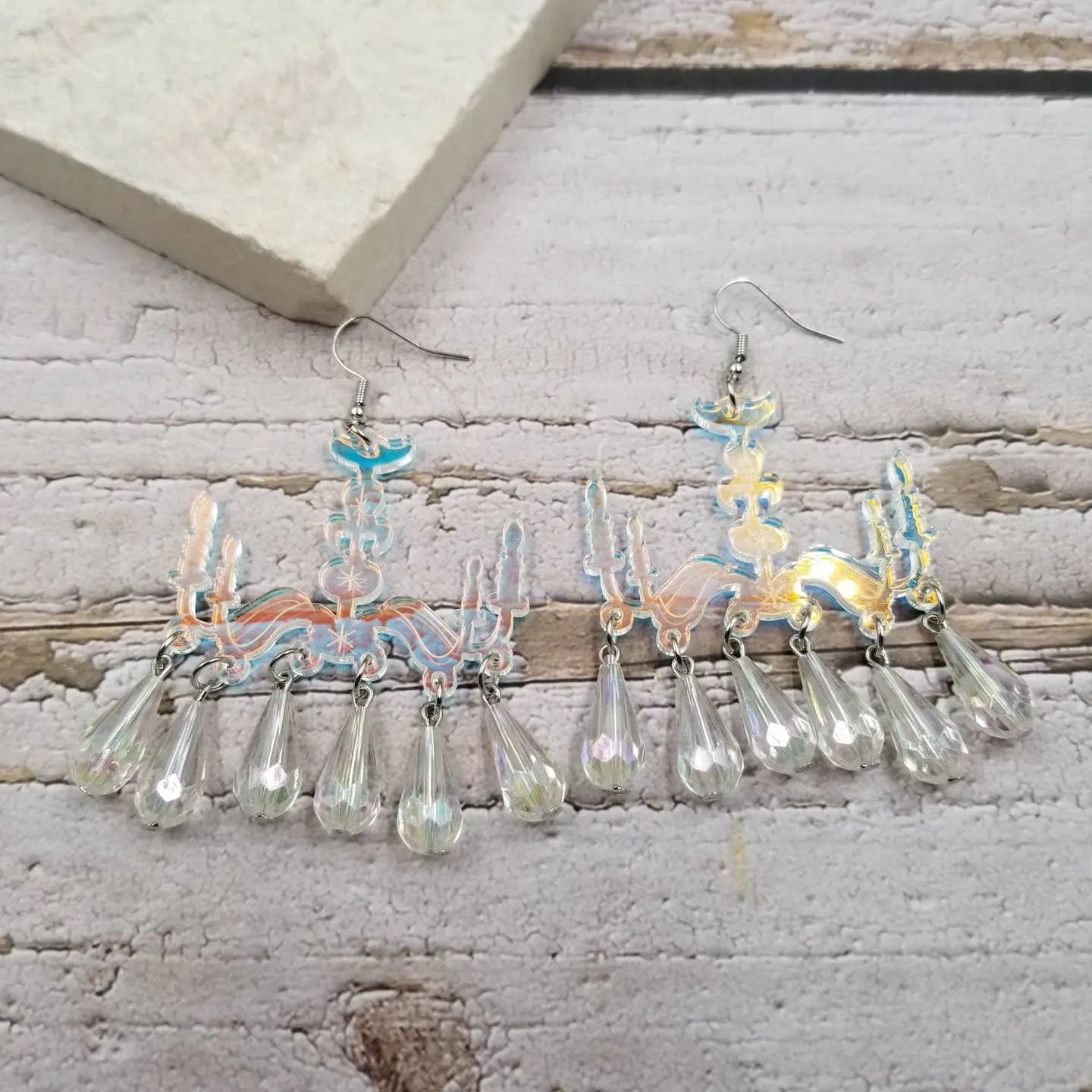 Acrylic Chandelier Dangle Earrings