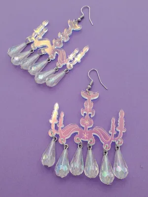 Acrylic Chandelier Dangle Earrings