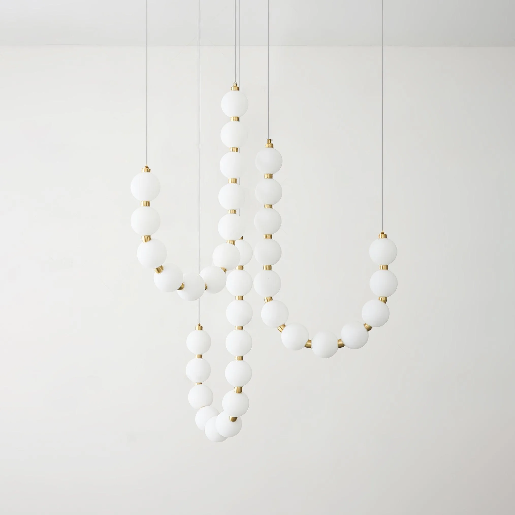 Acrylic Pearl Necklace Chandelier