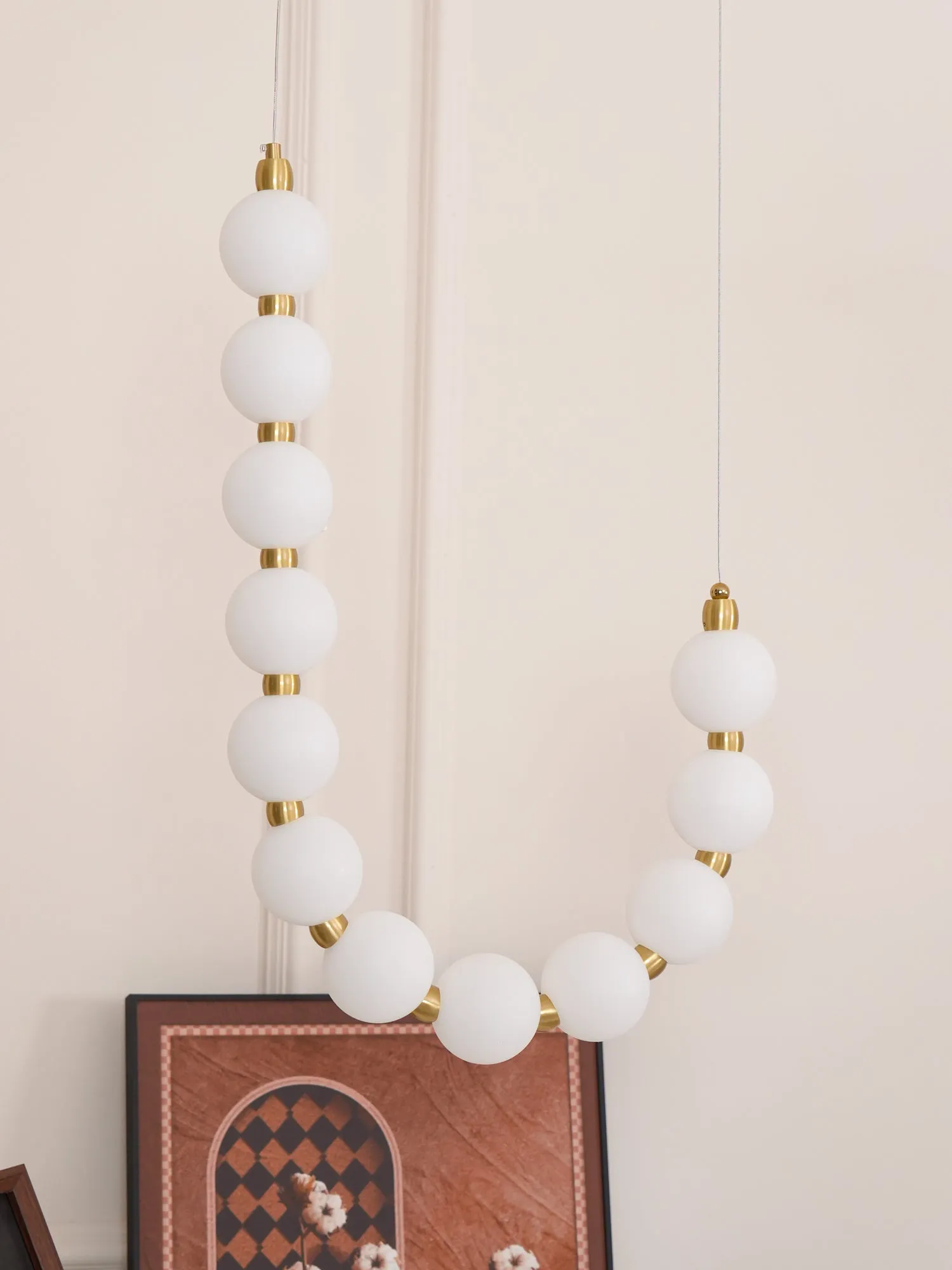 Acrylic Pearl Necklace Chandelier