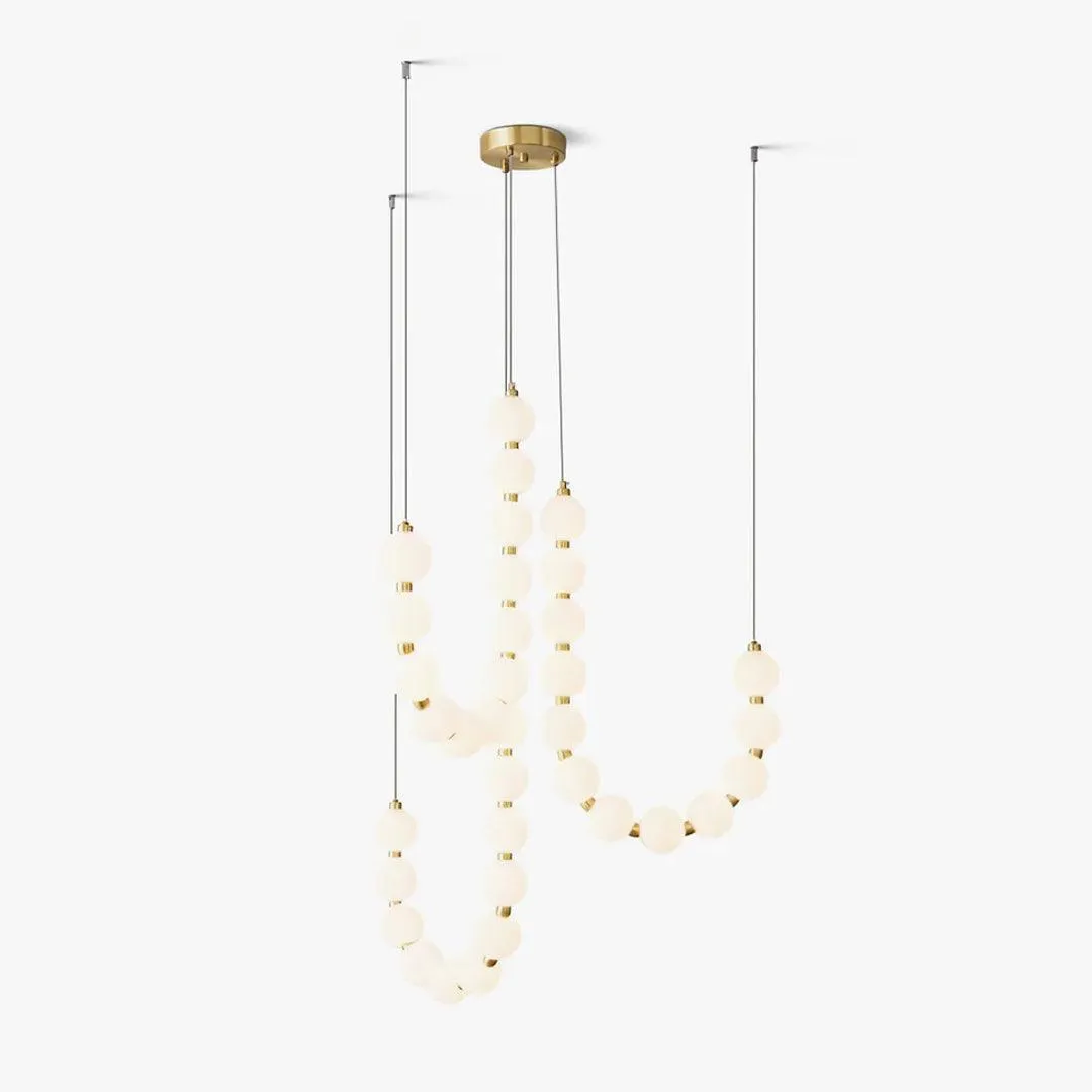 Acrylic Pearl Necklace Chandelier