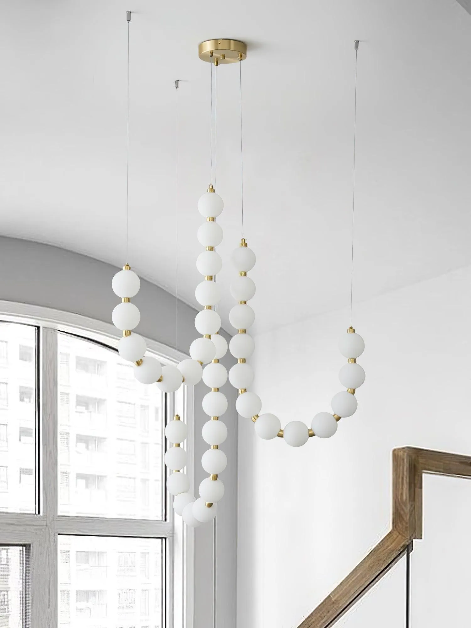 Acrylic Pearl Necklace Chandelier