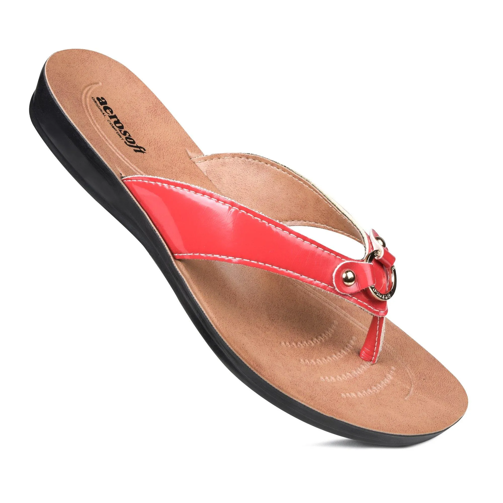 Aerosoft - Willow LS4831 Summer Comfortable Thong Casual Flat Sandals For Women