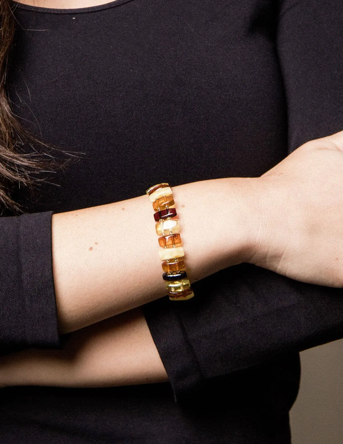 Amber Tri-Color Bracelet