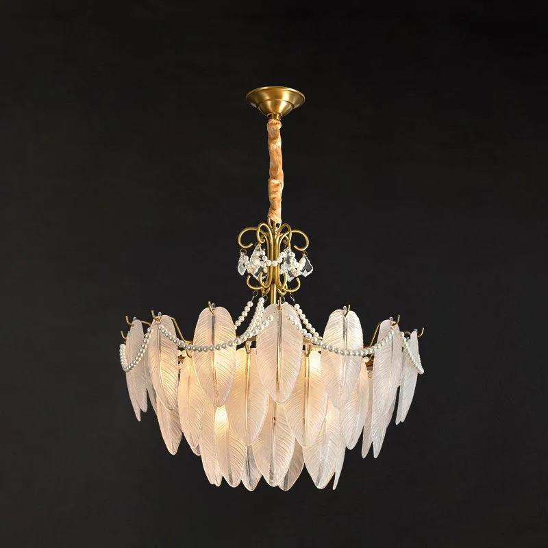 Angel Glass Feather Chandelier