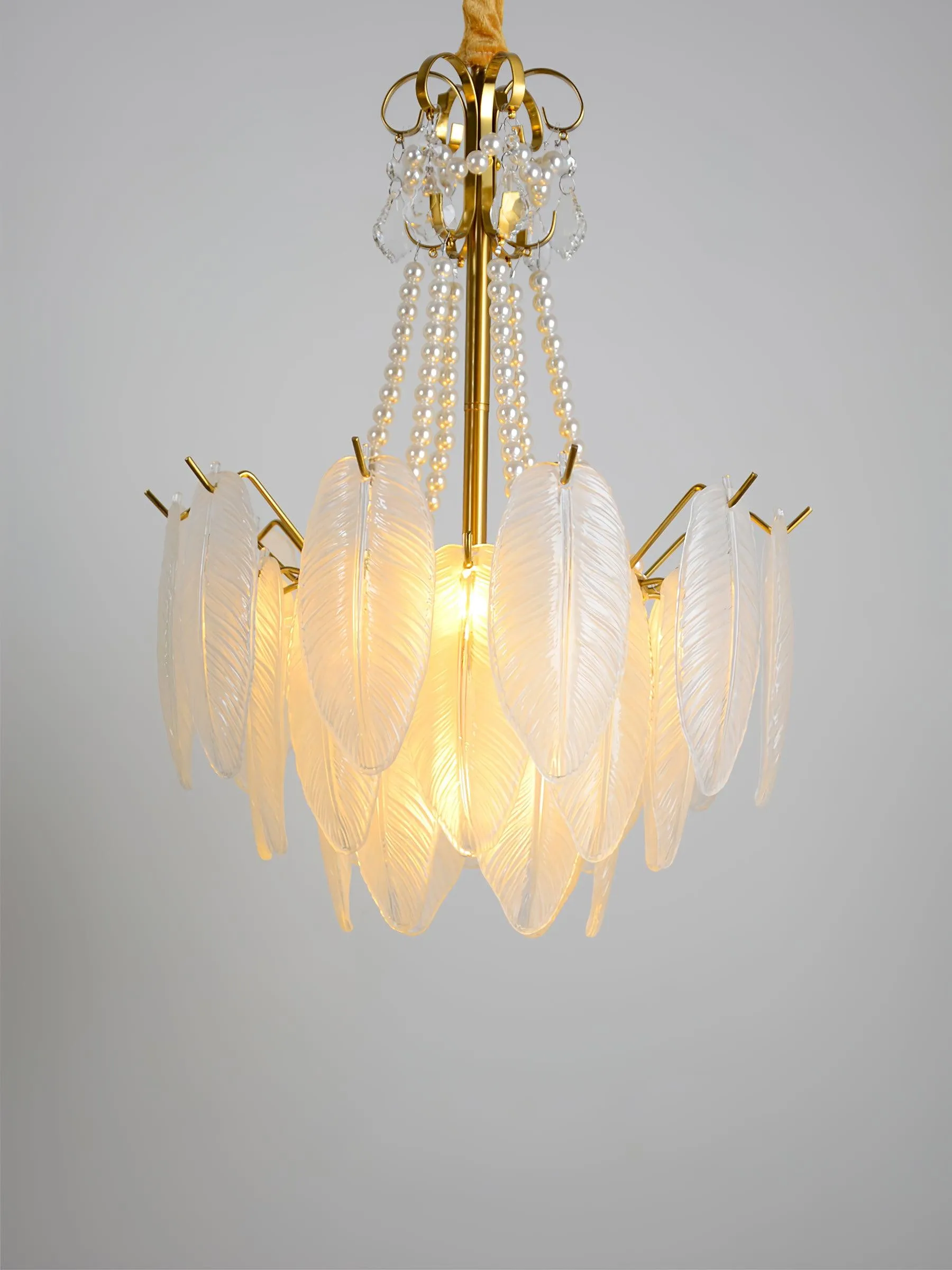 Angel Glass Feather Chandelier