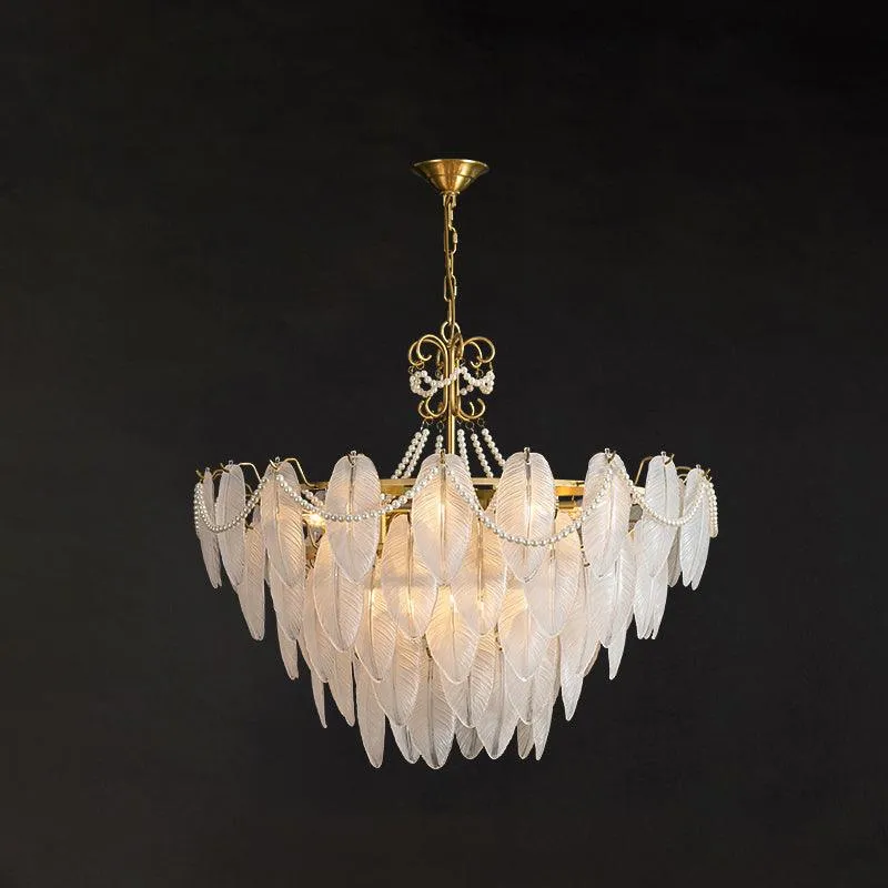 Angel Glass Feather Chandelier