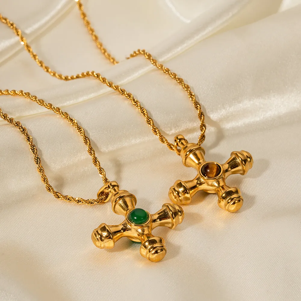 Aurelius Gold Cross Necklace