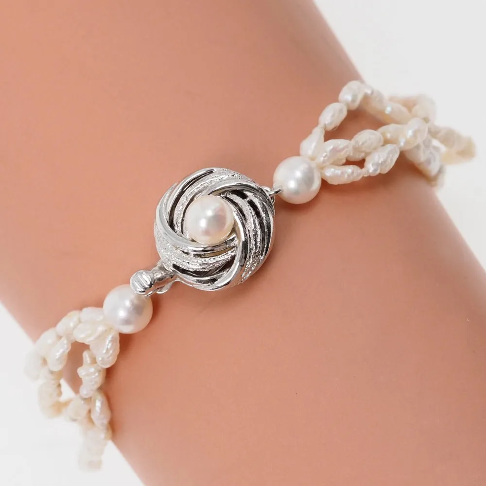 Baby Pearl Bracelet Silver Japan Made