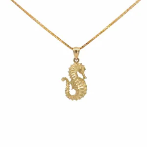 Baikalla 14k Yellow Gold Seahorse Pendant Necklace