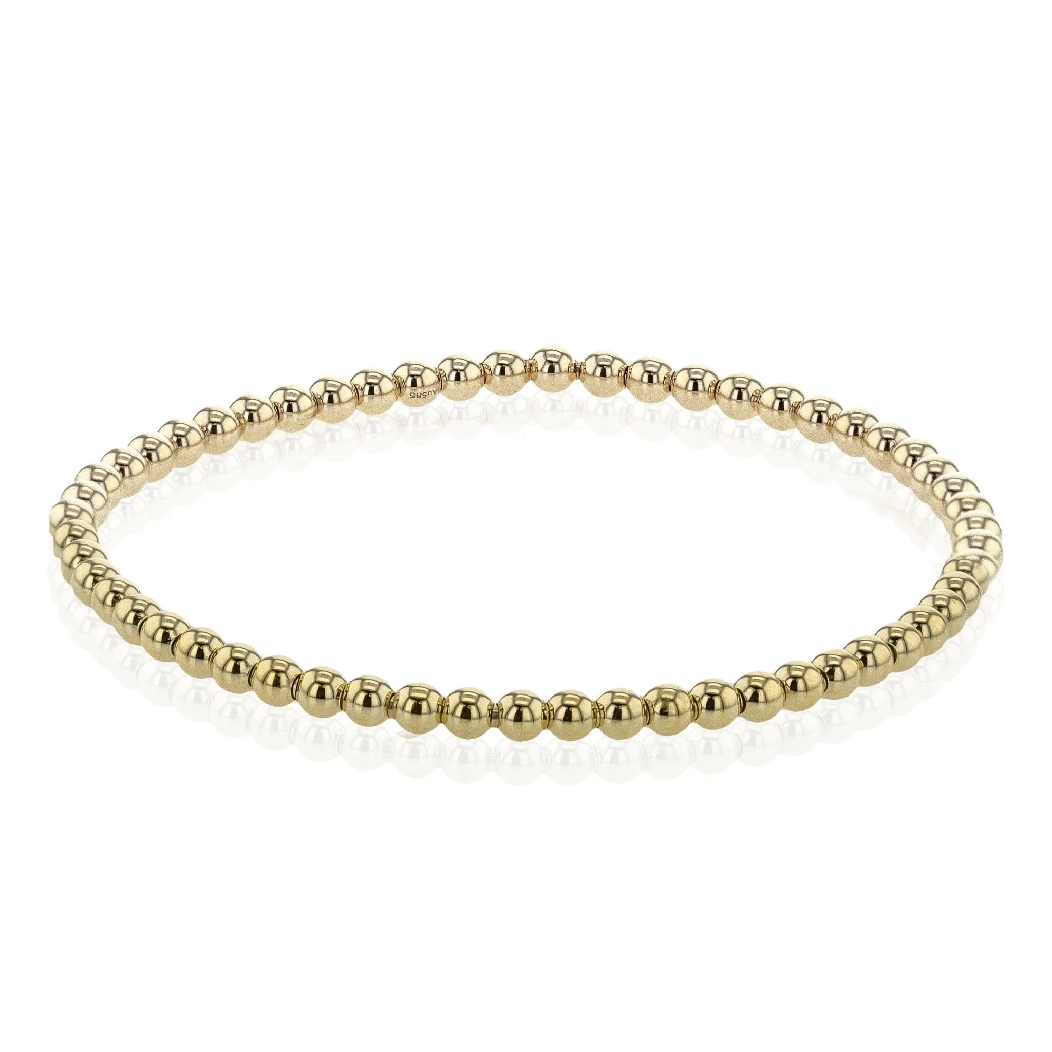 Beaded Bracelet in 14k Gold