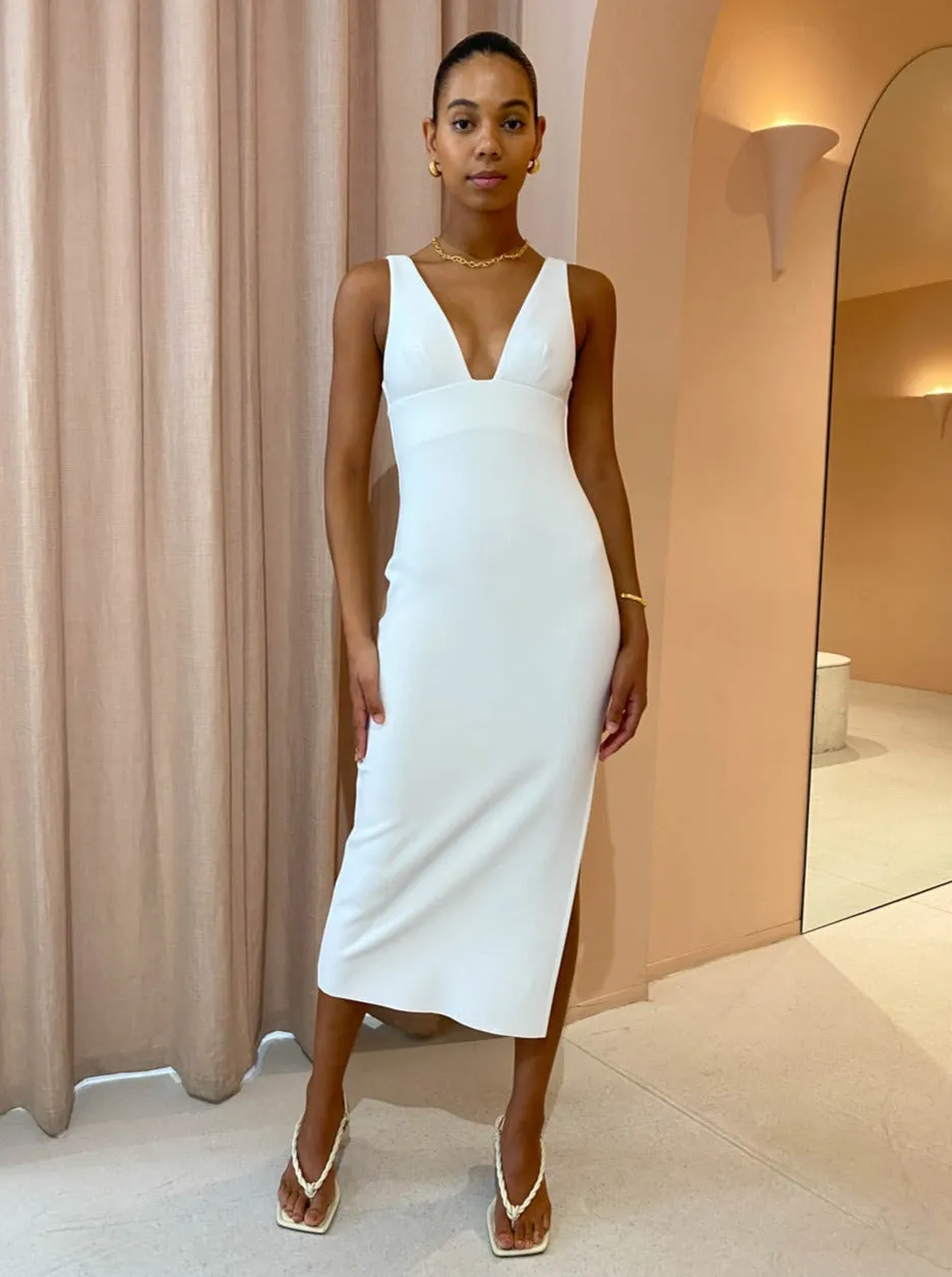 Bec and Bridge Iris Midi Dress in Ivory