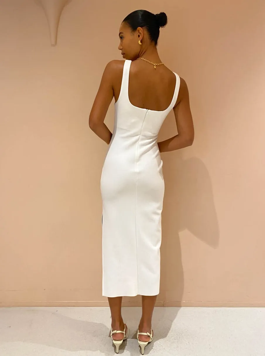 Bec and Bridge Iris Midi Dress in Ivory