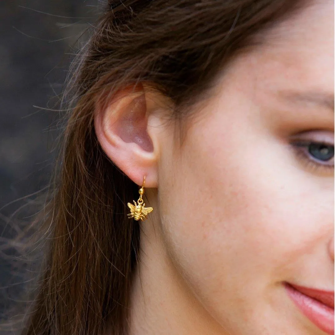 Bee Earrings | Gold