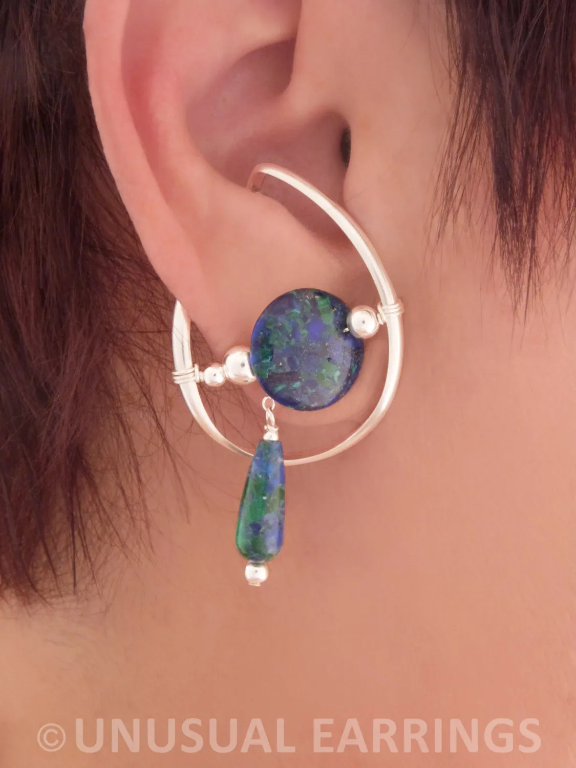 Berryessa - Azurite/Malachite in Sterling Silver