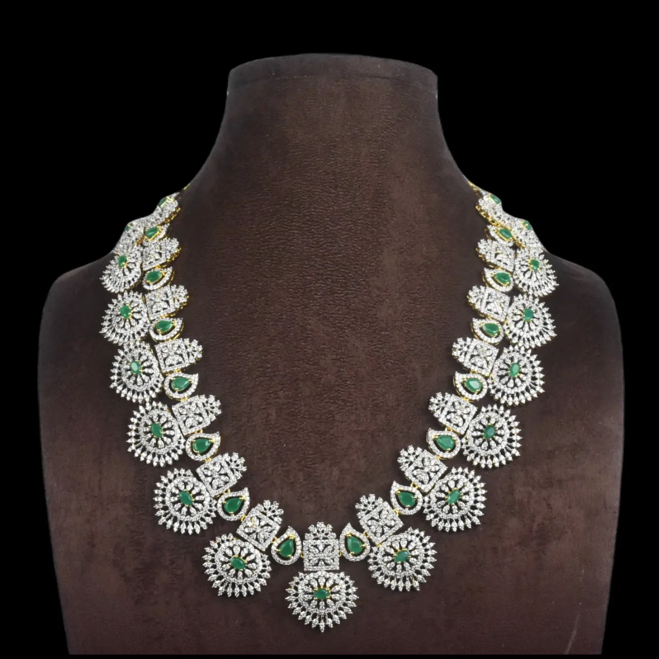 Bhaumi American Diamonds Long Haram By Asp Fashion Jewellery