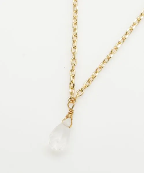 Birthstone Drop Gemstone Necklace