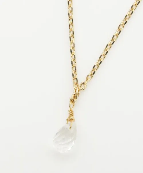 Birthstone Drop Gemstone Necklace