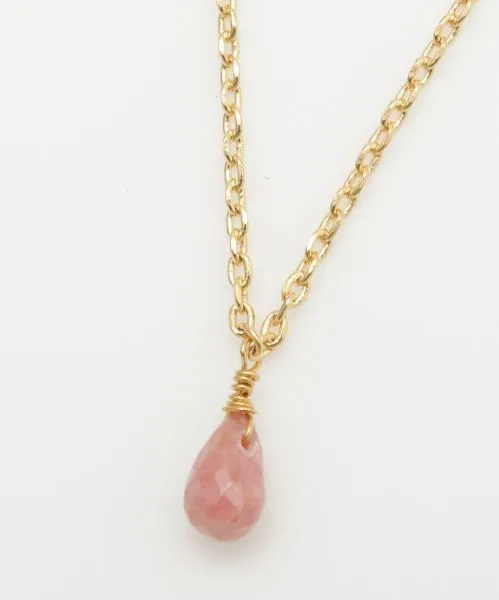 Birthstone Drop Gemstone Necklace