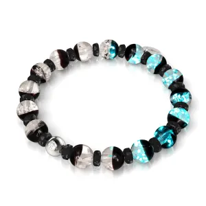 Black | Firefly Glass Snow Globe Bracelet