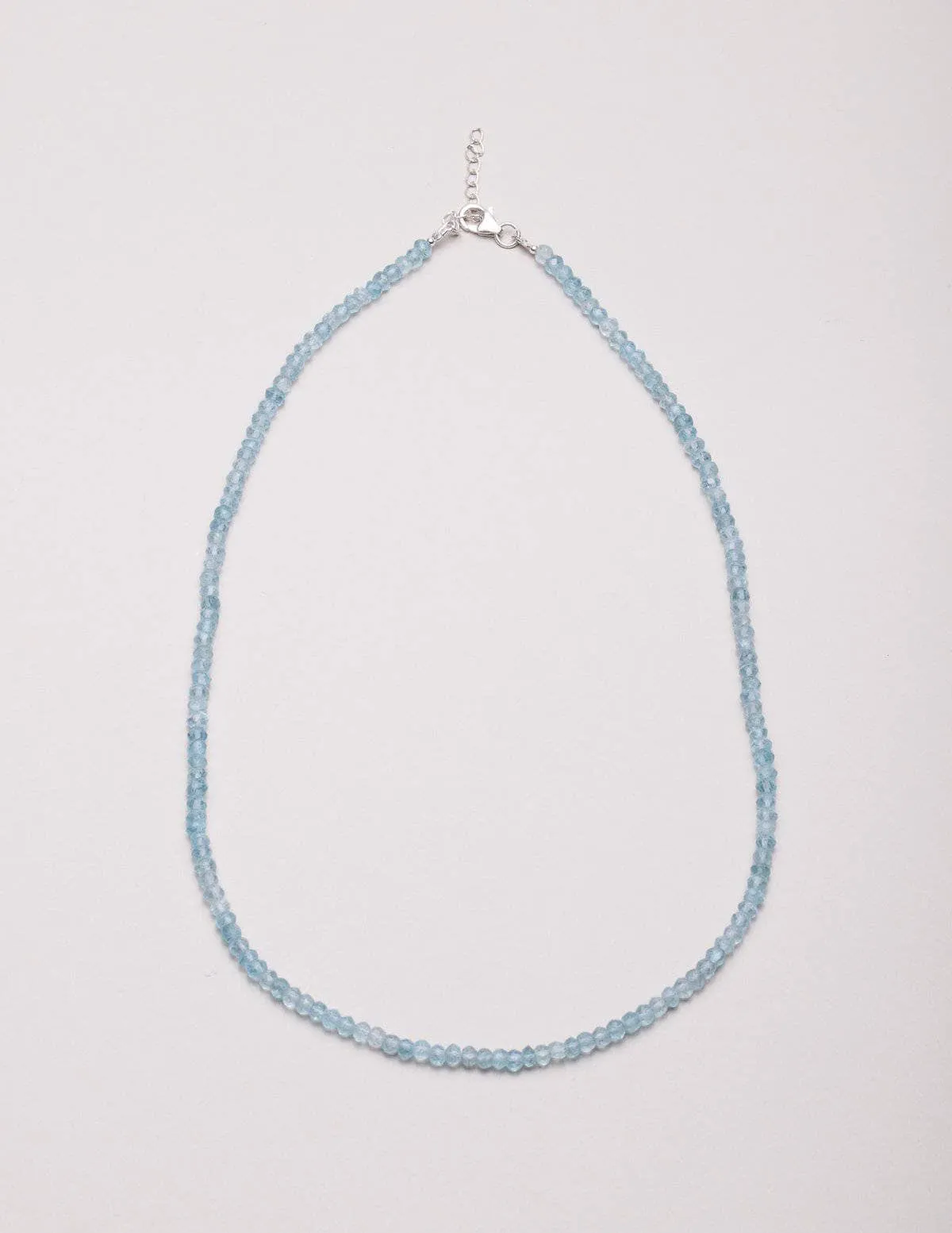 Blue Apatite Bead Necklace