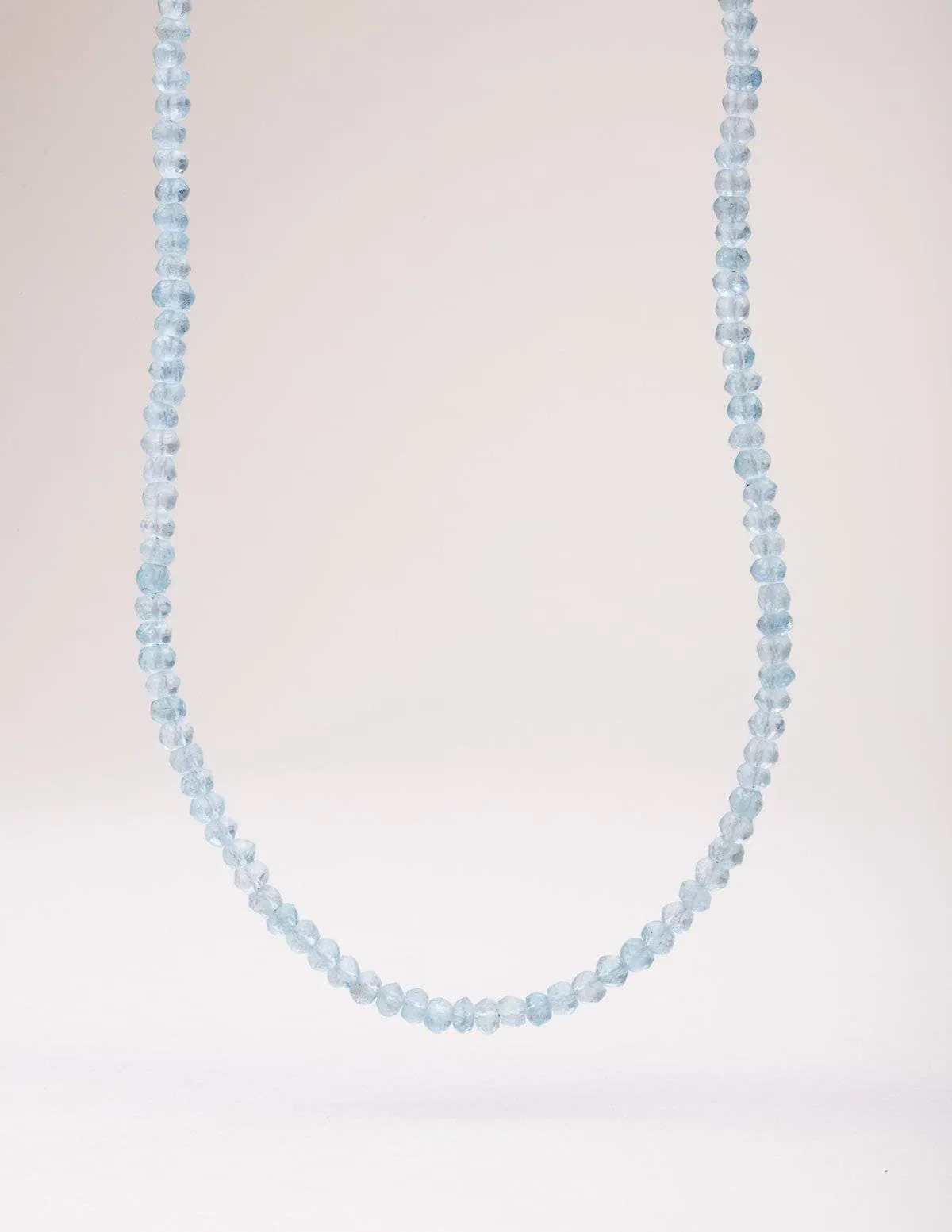 Blue Apatite Bead Necklace