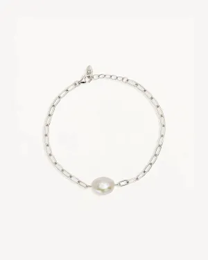 By Charlotte Breathe Pearl Bracelet - Sterling Silver