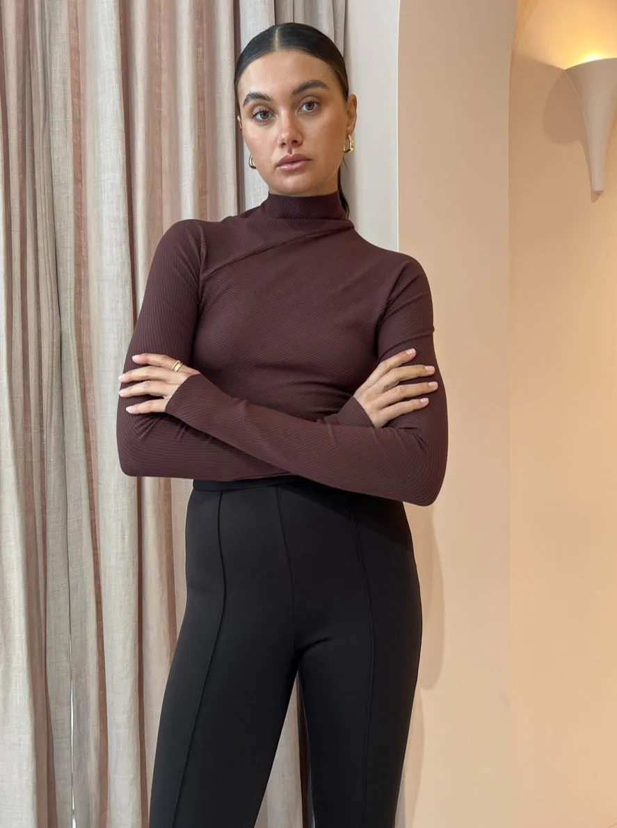 Camilla and Marc Opal Scuba Pant in Chocolate