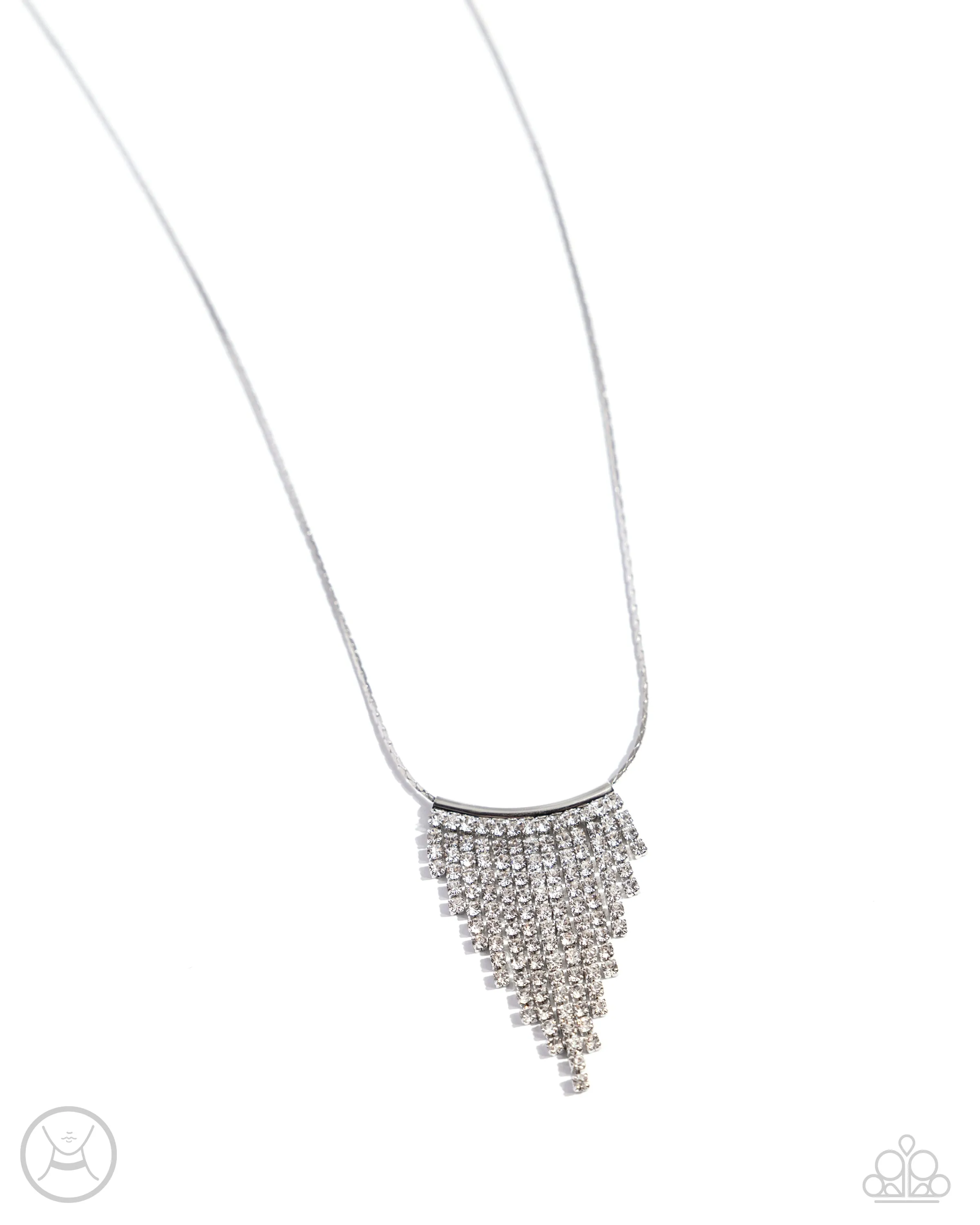 Chandelier Cadenza - White Necklace