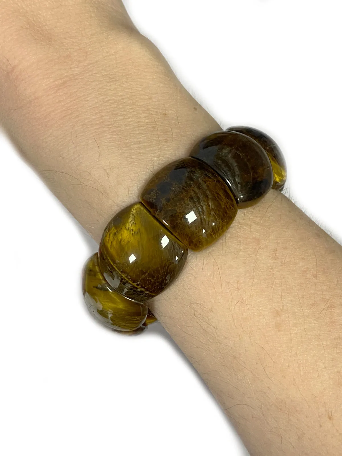 Chunky Tigers Eye Stretch Bracelet