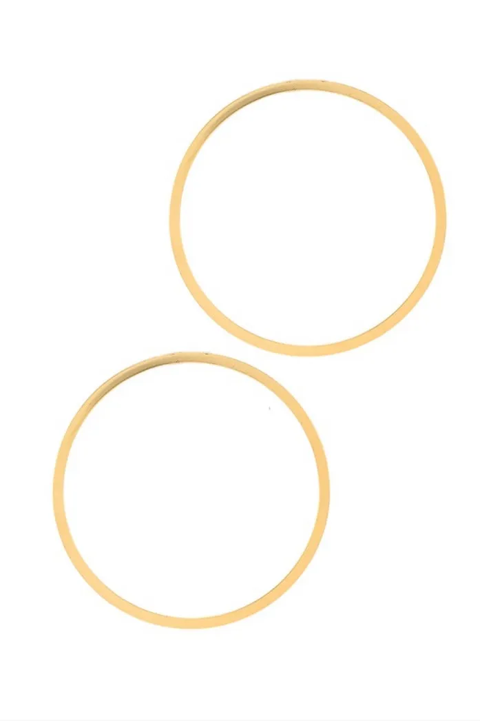 Circle Stud Hoop Earrings