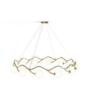 Circular Wave Chandelier