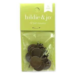 Copper Round Bail Mounts 16mm 10pk