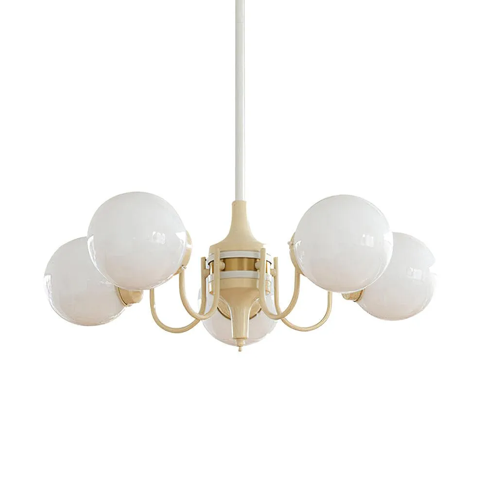 Cream Ball Chandelier