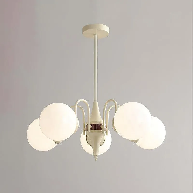 Cream Ball Chandelier