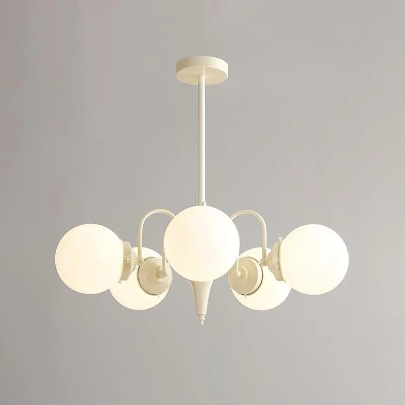 Cream Ball Chandelier