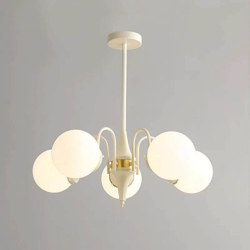 Cream Ball Chandelier