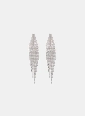 Cubic Zirconia Chandelier Earrings