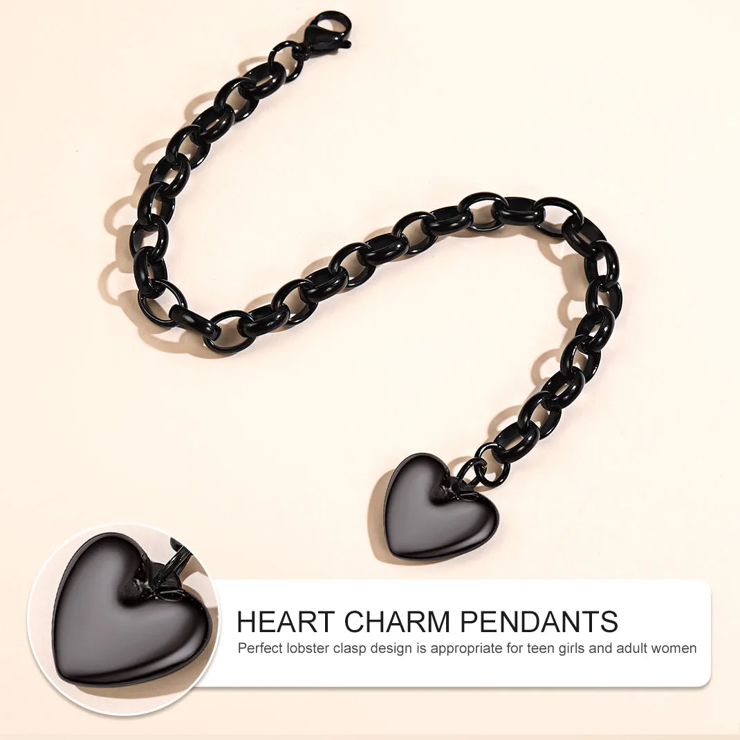 Custom Heart Shape Bracelets Memorial Gift for Men Women