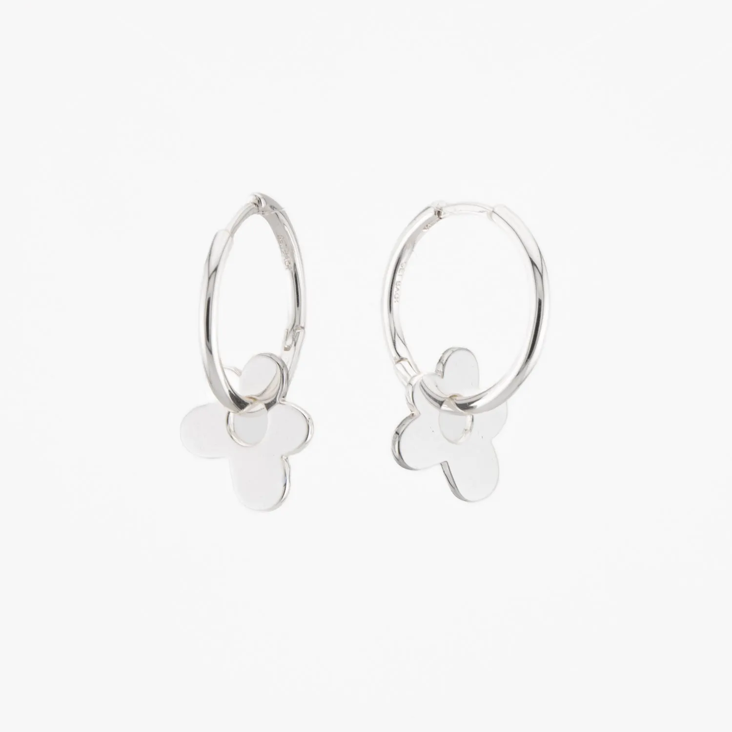 Daisy Disco Hoops - Silver