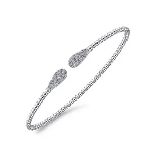 Diamond Teardrop Bangle Bracelet