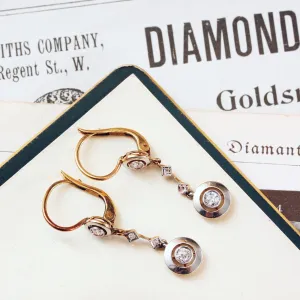 DIVINE! Art Deco Diamond Drop Earrings