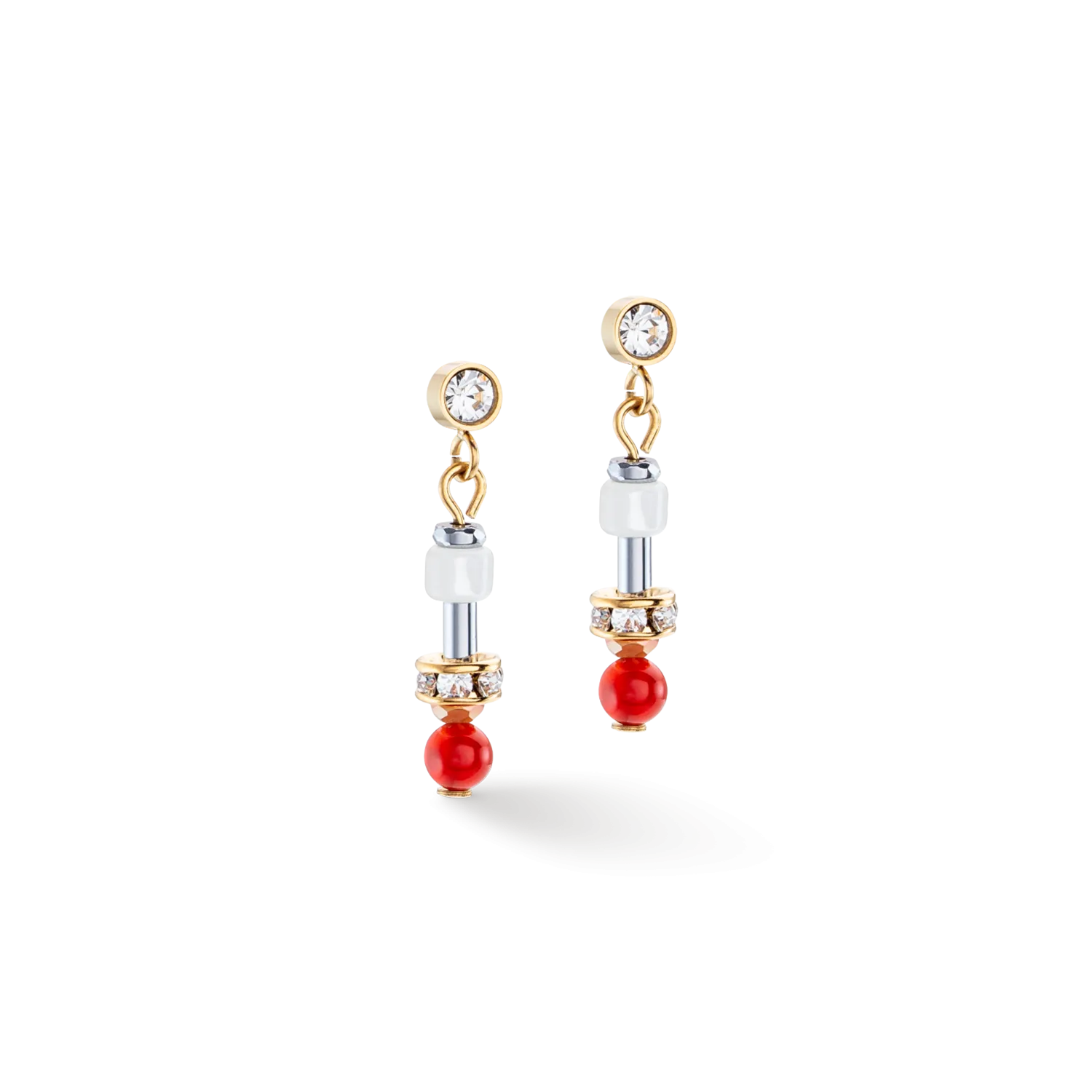 Earrings Princess Spheres Mix orange