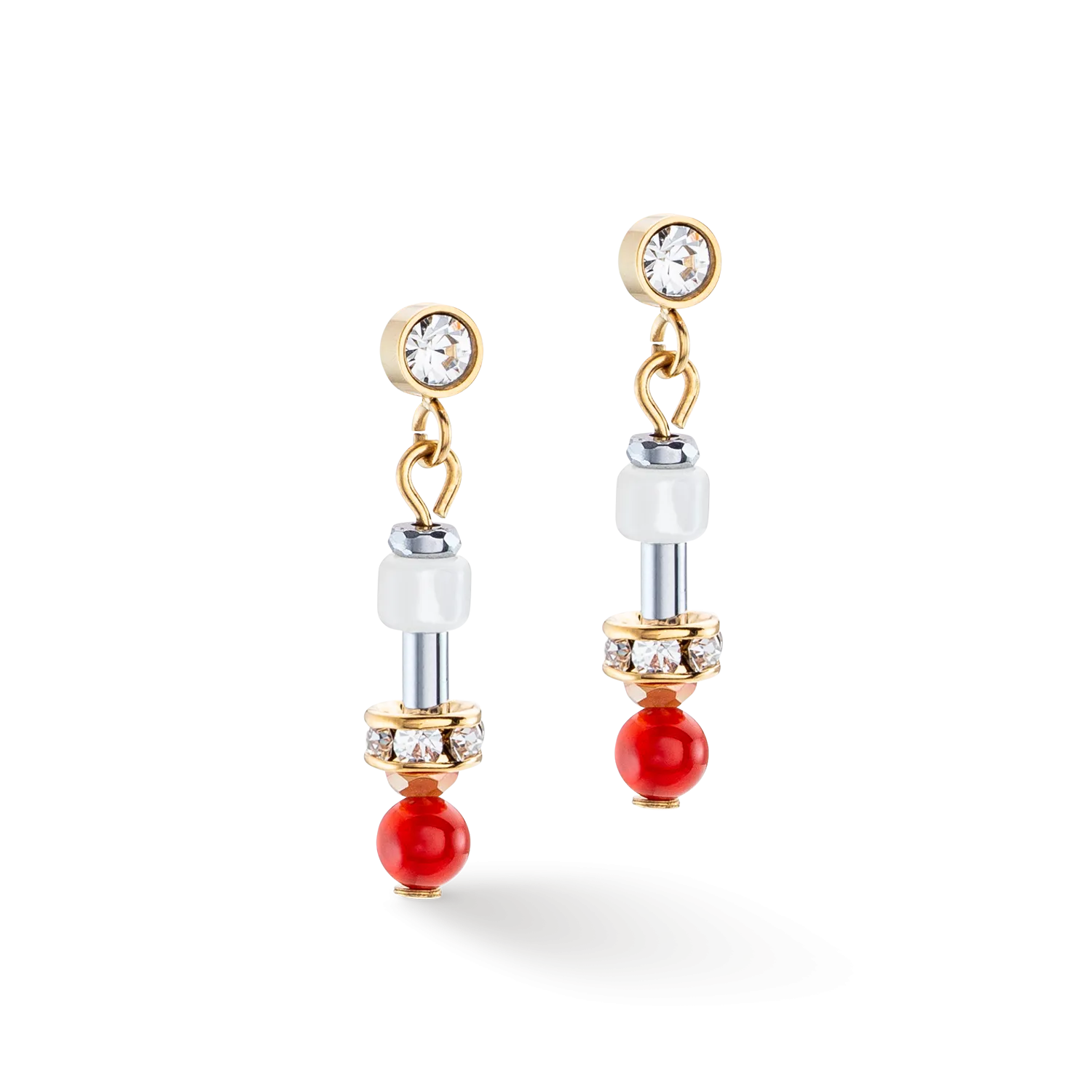 Earrings Princess Spheres Mix orange