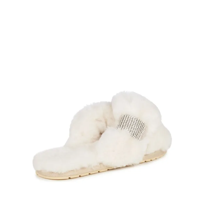 EMU Women's Mayberry CRYSTAL Natural Luxurious Sheepskin Scuff Slipper NOT RETURNABLE