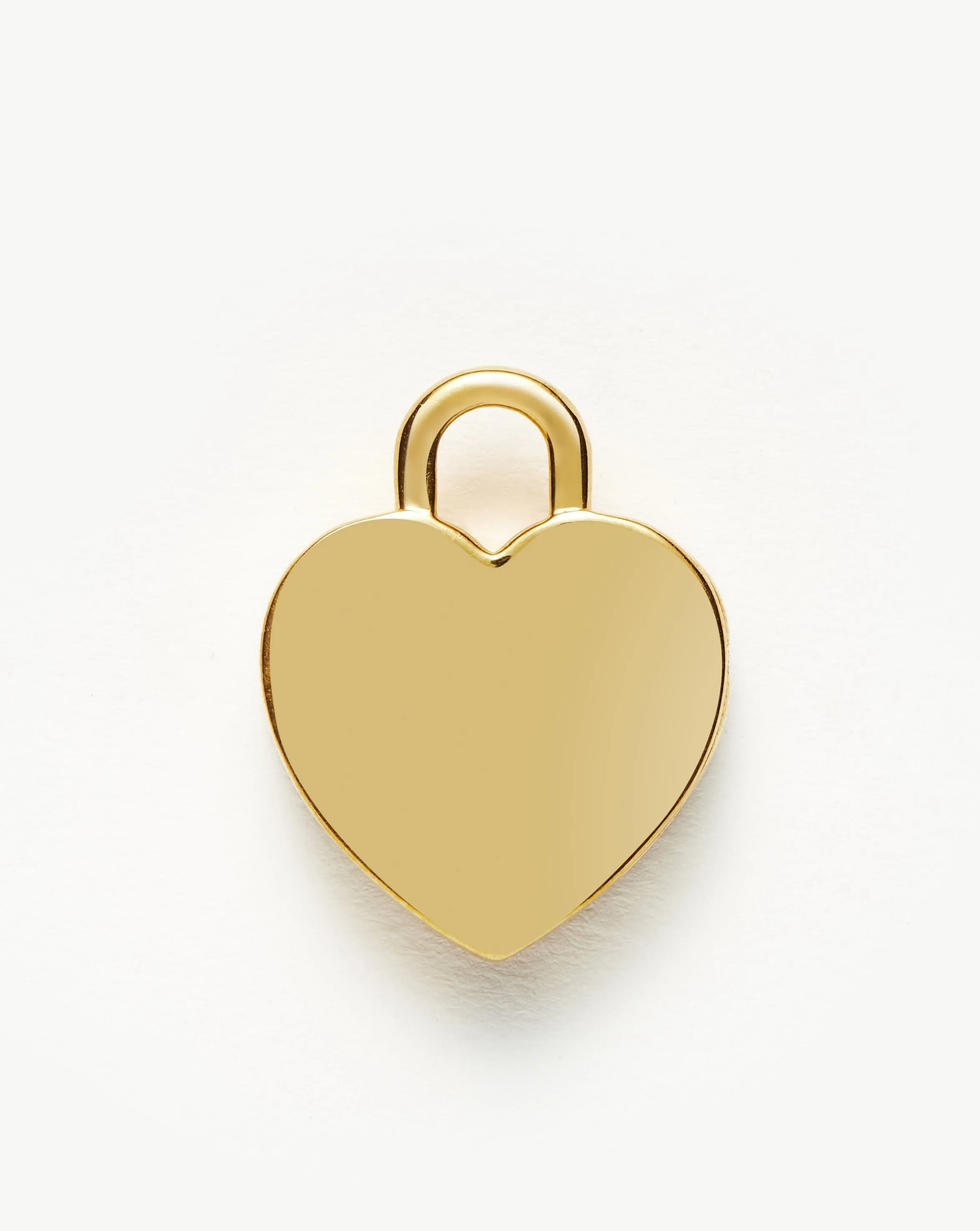 Engravable Heart Locket Clip-On Pendant | 18ct Gold Plated